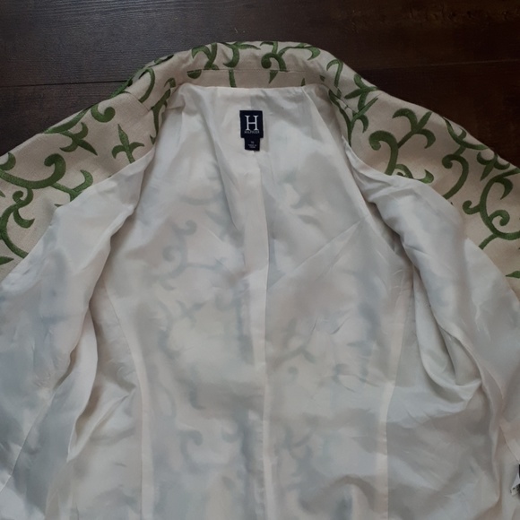 Hilfiger Embroidered Green Tan Jacket NWT Size 10 - Picture 5 of 6